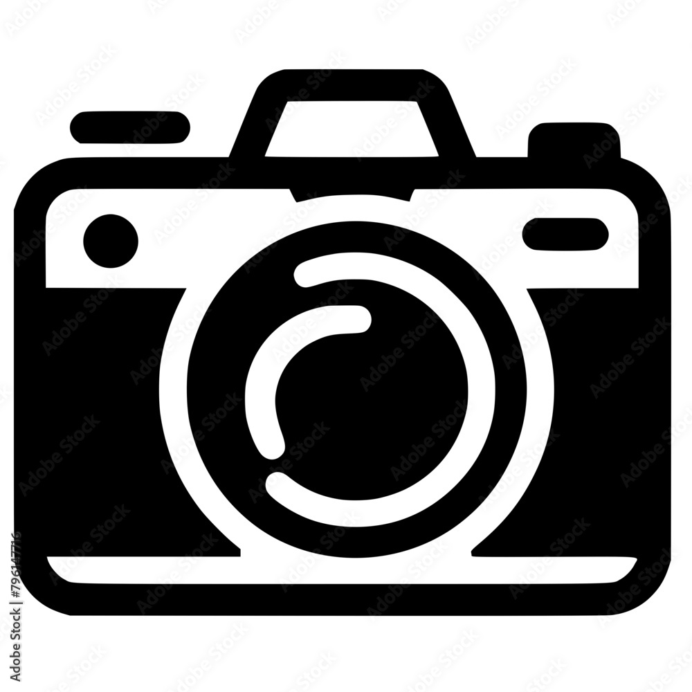camera icon vector illustration Generative AI camera icon vector illustration Generative AI
