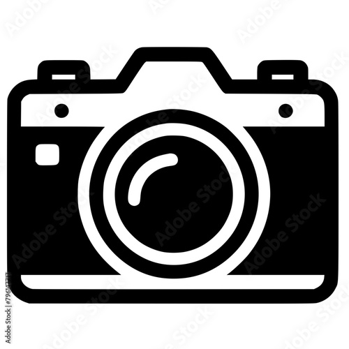 camera icon vector Generative AI