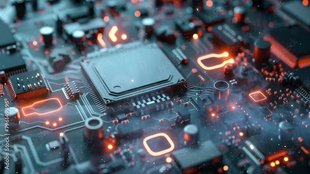 classic desktop computer cpu. seamless looping overlay 4k virtual video ...