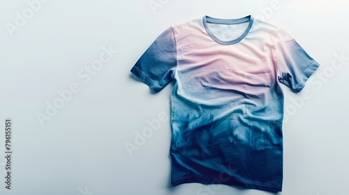 rainbow t shirt on gray background 3 d illustration rainbow t shirt isolated on grey gradient,White color unisex t shirt in neon light