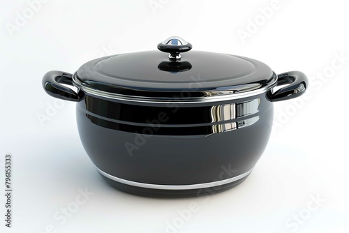 Slow cooker, isolated on white