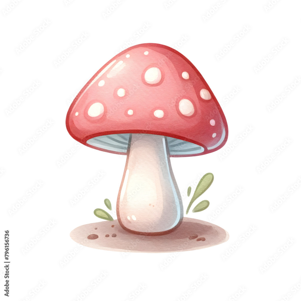 Cute Red Mushroom Cartoon Illustration
Cute Red Mushroom Cartoon Illustration