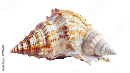 Opening an oyster and a pearl,on white background