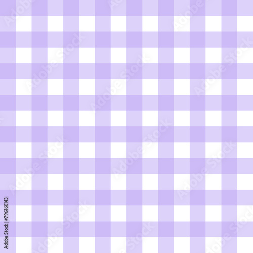 Purple gingham seamless pattern 