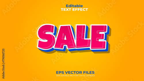 Mega Sale EPS Editable Text Effect and font can be changed