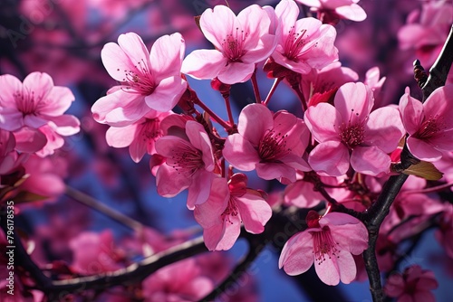 Cherry Bloom Wonder  Blossoming Cherry Tree Gradients