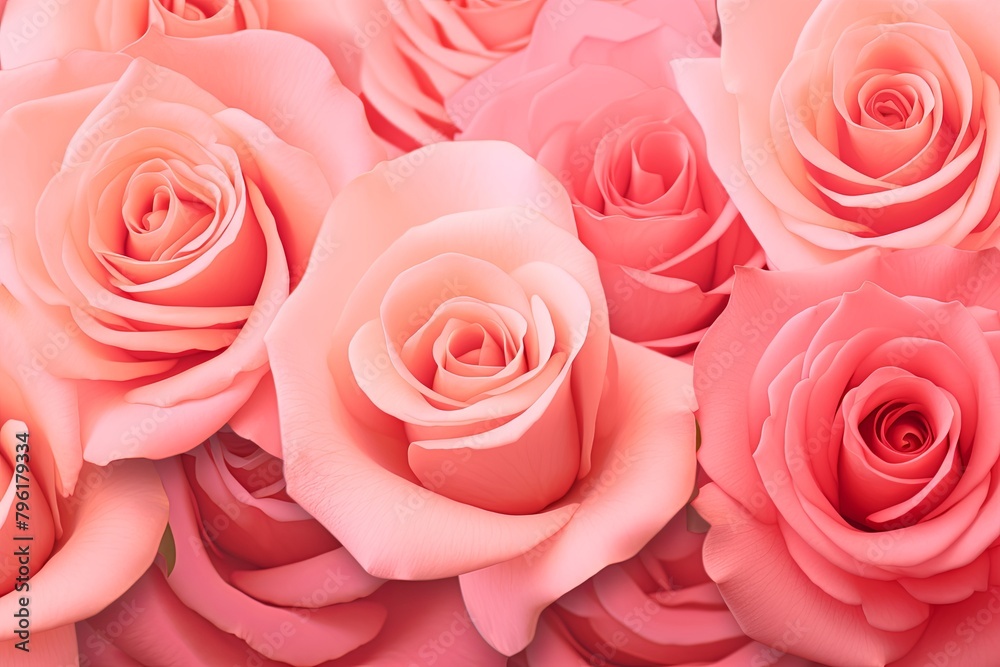 Blush Rose Garden Gradients - Elegant Rose Color Gradients Blush Rose Garden Gradients - Elegant Rose Color Gradients