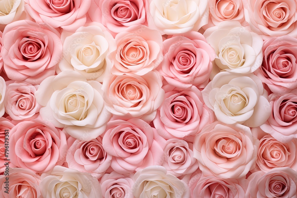 Blush Rose Garden Gradients: The Essence of Elegant Rose Color