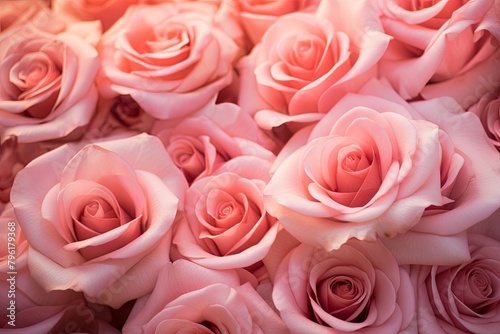 Blush Rose Garden Gradients - Elegant Rose Color Wash Bloom