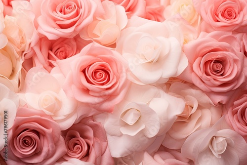 Blush Rose Garden Gradients - Light Rose Petal Transitions Delight