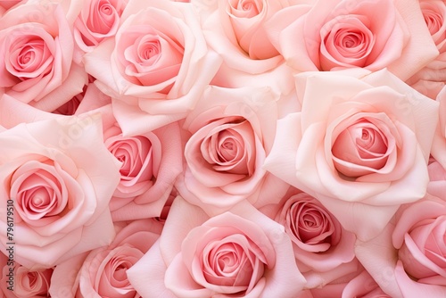 Blush Rose Garden Gradients  Light Rose Petal Transitions in Digital Image