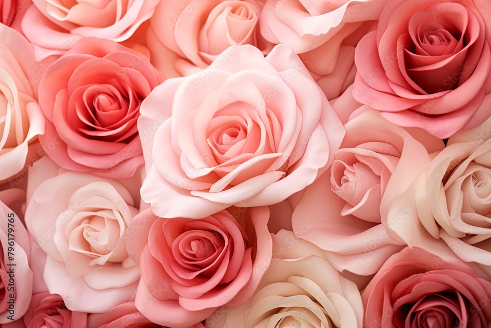 Blush Rose Garden Gradients: Romantic Rose Hue Blend Harmony Blush Rose Garden Gradients: Romantic Rose Hue Blend Harmony
