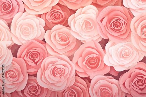 Blush Rose Garden Gradients - Serene Floral Gradient Design