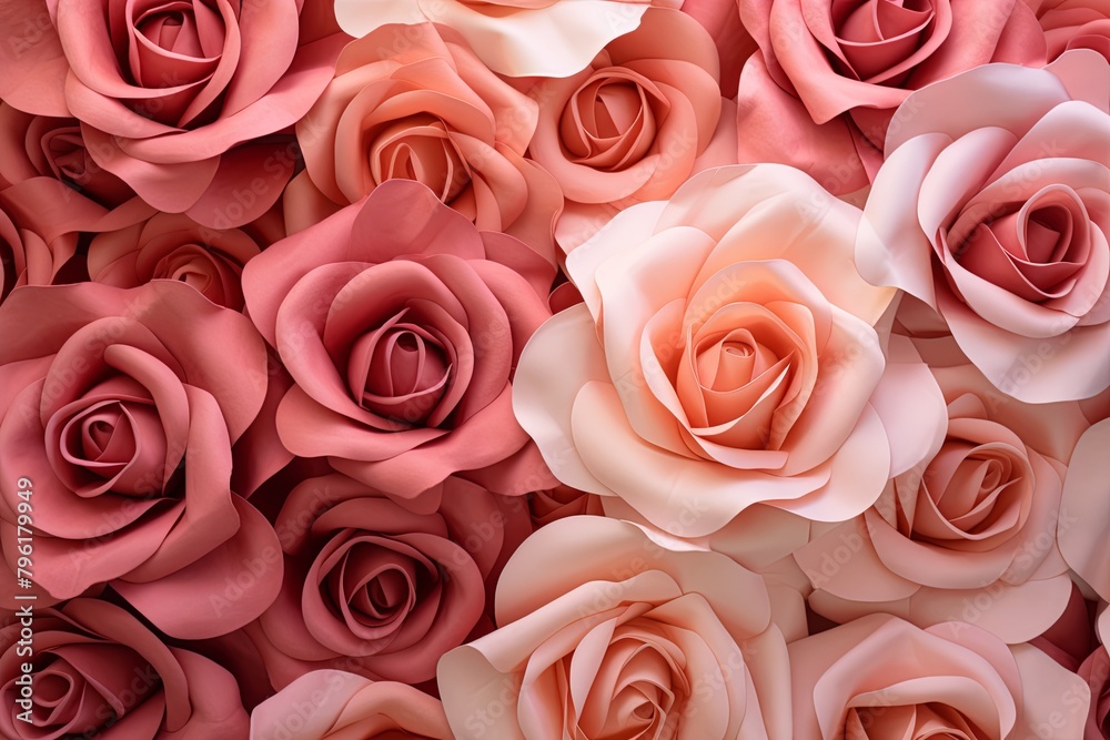Blush Rose Garden Gradients - Warm Shades of a Garden Rose Bouquet Blush Rose Garden Gradients - Warm Shades of a Garden Rose Bouquet