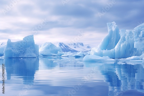 Crystalline Frost  Captivating Iceberg Gradients.