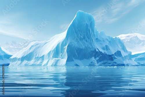 Crystal Clear Iceberg Gradients: Glacial Water Spectrum Magnificence