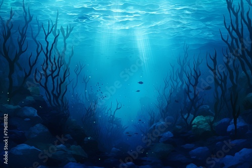 Submerged Blue Gradients: Deep Ocean Gradient Mystique