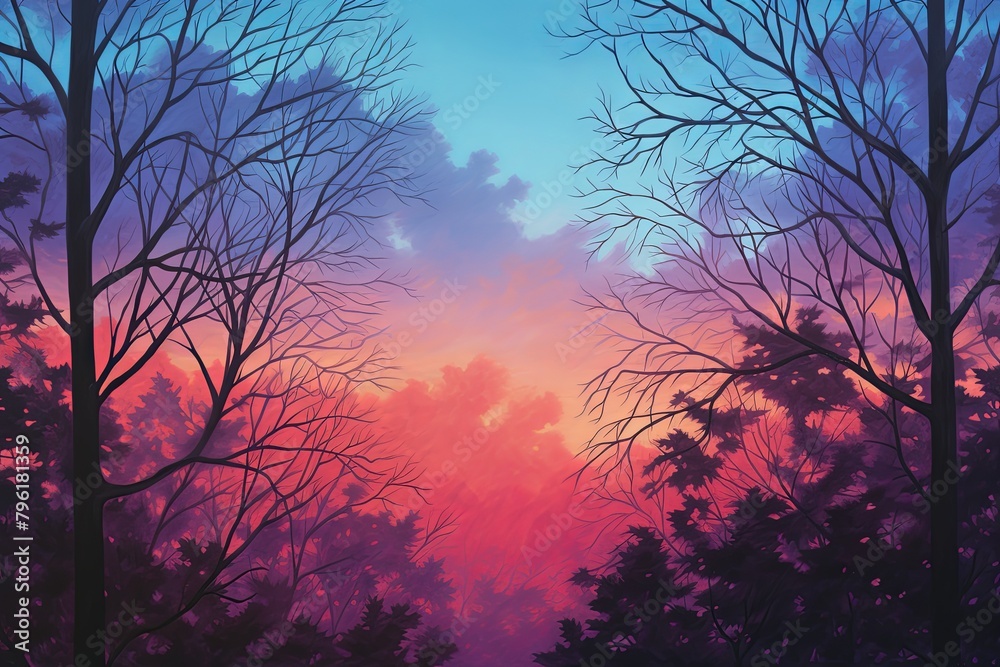 Dusk to Dawn: Sky Gradients of Nightfall Hues and Morning Light Dusk to Dawn: Sky Gradients of Nightfall Hues and Morning Light