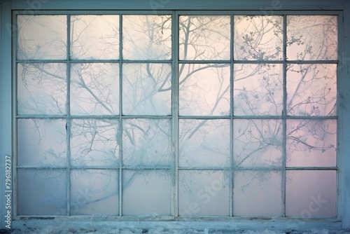 Frosted Windowpane Gradients  Cold Morning Backdrop