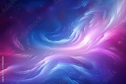 Galaxy Stardust Gradient Swirls - Cosmic Light Wave Design