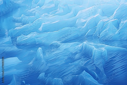 Arctic Blue Fades: Glacial Ice Melting Gradients