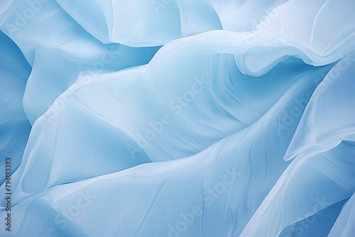 Glacial Ice Melting Gradients: Glacier White to Blue Vision