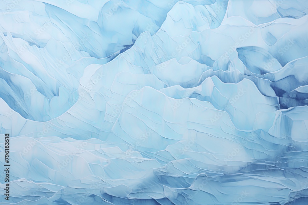 Fototapeta premium Glacial Ice Melting Gradients: Vivid Color Blends of Melting Ice Flow