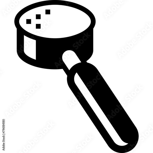 portafilter for double shot used with a coffee maker solid icon