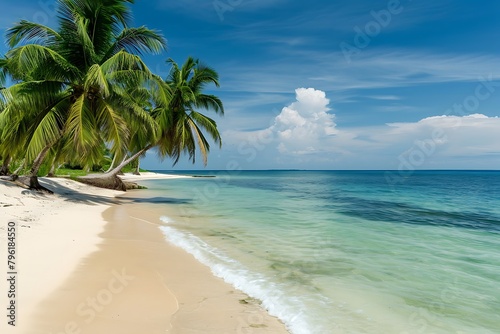palm tree on the beach © Usman