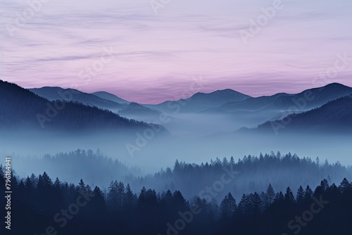 Mysterious Fog Gradient Overlays - Twilight Foggy Atmosphere photo