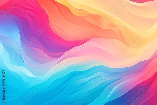 Psychedelic Acid Wash: Bold Abstract Waves in Colorful Gradients