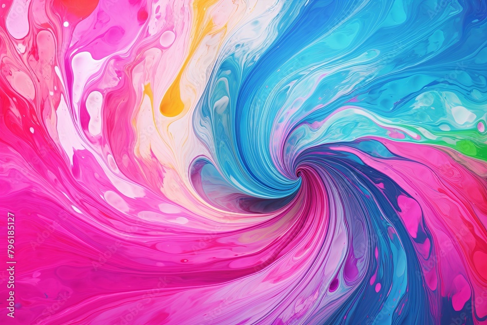 Psychedelic Acid Wash Gradients: Surreal Color Whirlpools