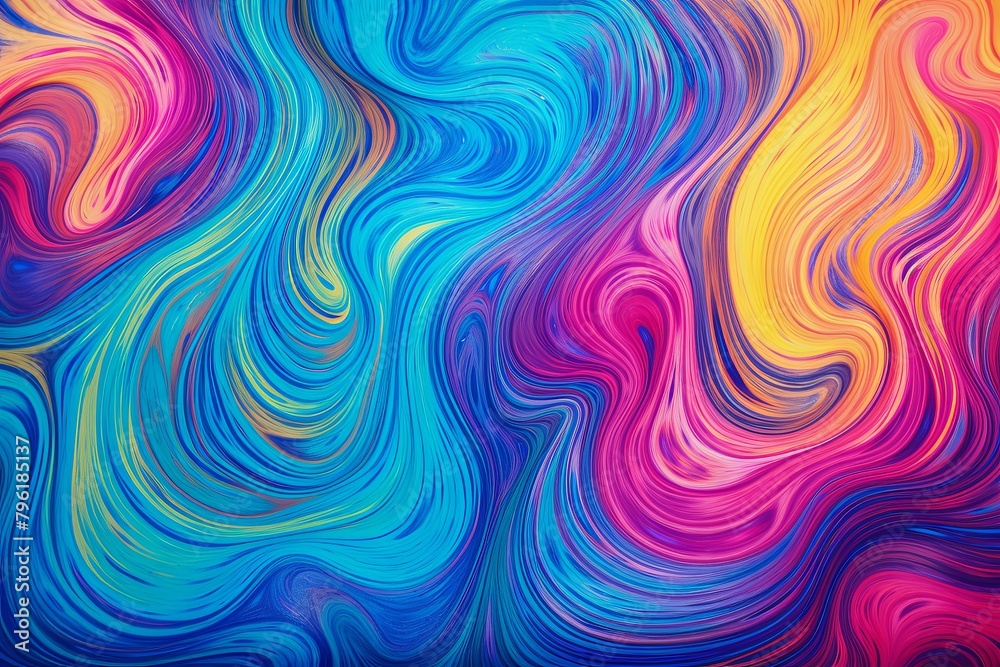 Psychedelic Acid Wash Gradients & Groovy Dye Waves Fusion