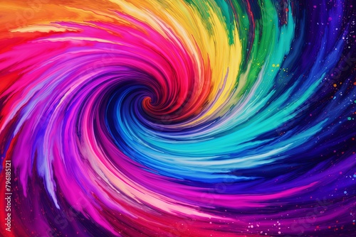 Psychedelic Acid Wash Gradients: Neon Color Whirl Delight