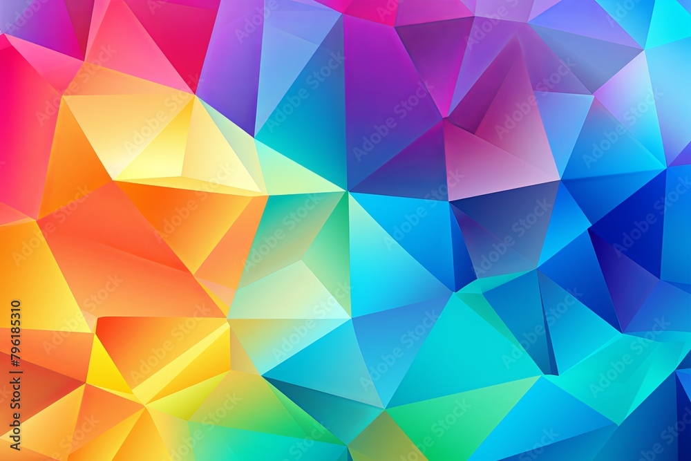 Rainbow Prism Gradient Effects: Dazzling Spectrum Wallpaper Design