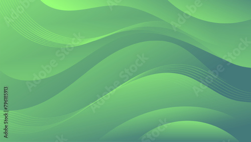 Abstract background gradient waves in shades of green, ranging from light to dark. Versatile asset for website backgrounds, flyers, posters, and social media posts