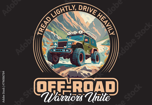 Gradient off-road logo template
