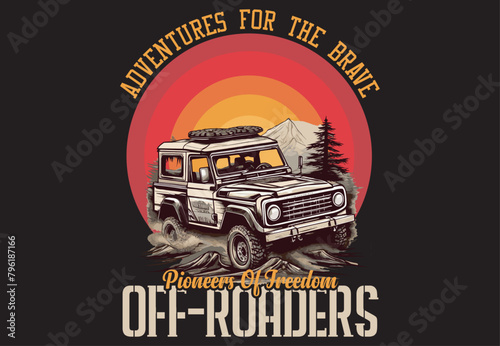 Gradient off-road logo template