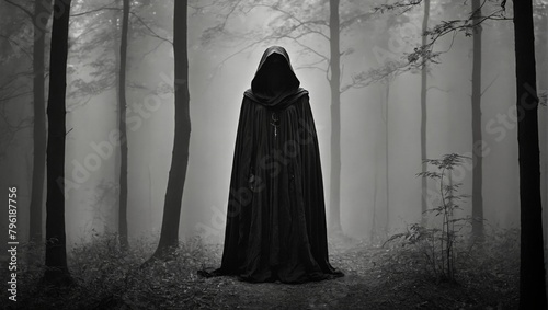 Divine Art Gallery Reveals Mysterious Figures in Enchanting Forest Clearing