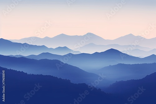 Smokey Mountain Gradient Serenity