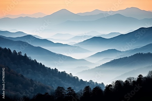 Smokey Mountain Serenity: Gradients of Colossal Beauty