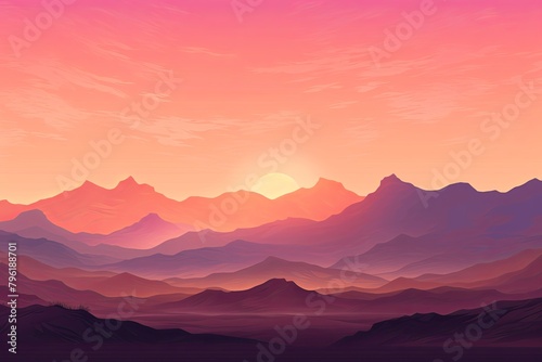 Sultry Desert Twilight Gradients: Peaceful Evening Gradient Backdrop