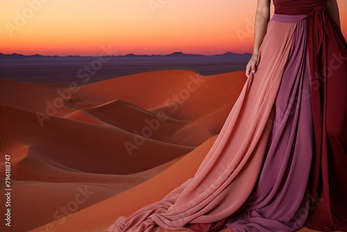Sultry Desert Twilight Gradients - Warm Evening Fashion Glow