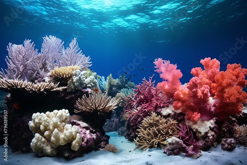 Underwater Coral Gradients  A Stunning Showcase of Marine Biodiversity in Reefs