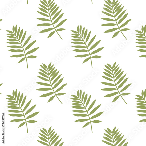 Tropical leaf pattern, jungle leaves seamless vector pattern, pattern for textile, summer background in pastel colors