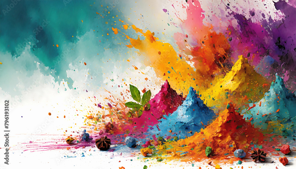 Fototapeta premium Various vibrant spices