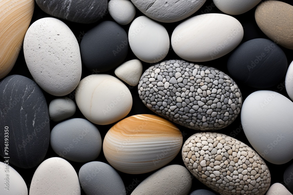 Serene Zen Garden Stone Gradients: Tranquil Pebble Textures Serene Zen Garden Stone Gradients: Tranquil Pebble Textures