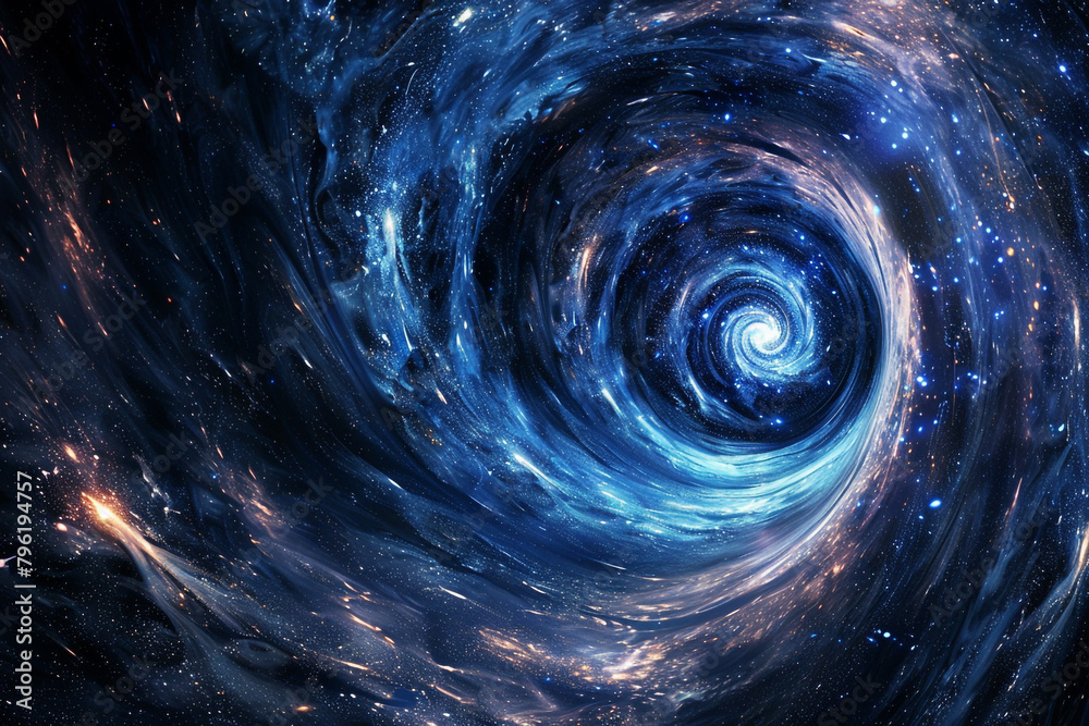 The dynamic swirl of a black hole pulling in cosmic dreams and sci fi visions captured in a stunning visual abstraction The dynamic swirl of a black hole pulling in cosmic dreams and sci fi visions captured in a stunning visual abstraction