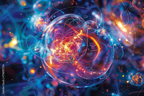 The intricate dance of protons and neutrons in atomic fusion photo