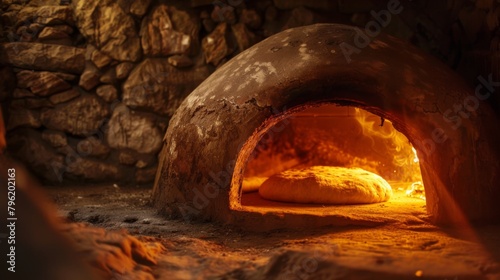 A traditional clay oven glowing with heat, ready to bake traditional Indian breads